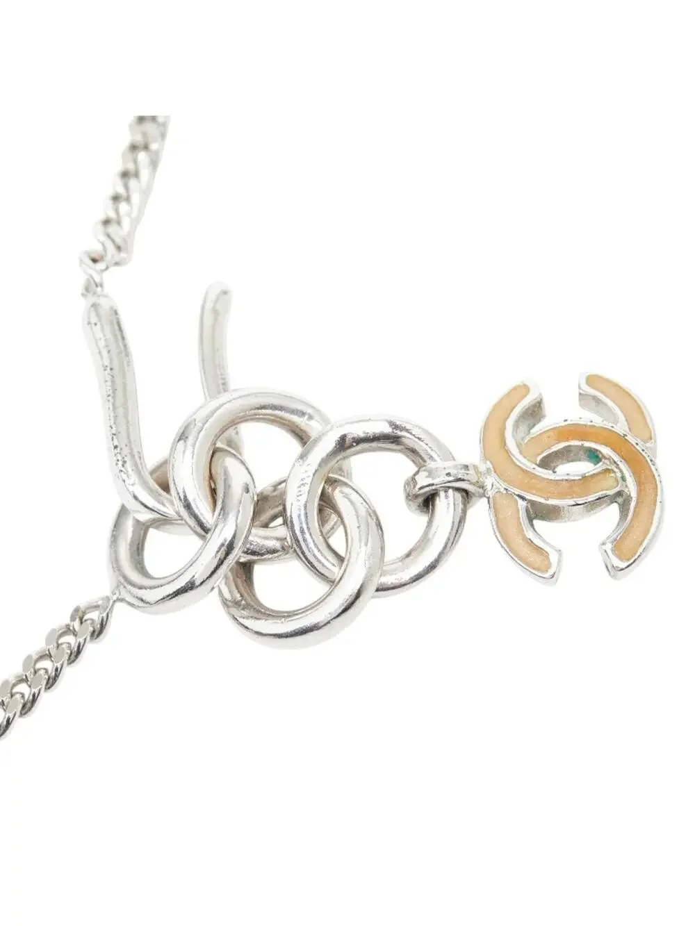 Chanel Cc Logo Chain Pendant Necklace #299656C66B